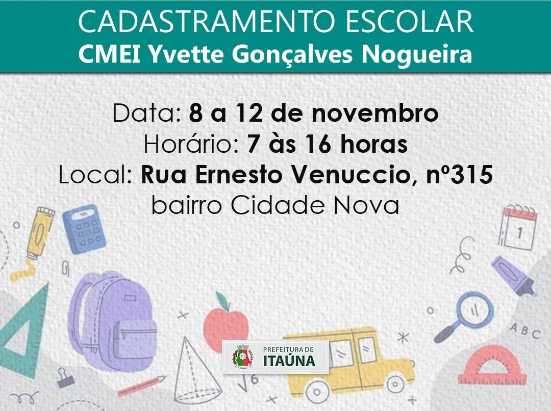 Cadastramento para a nova creche no “Cidade Nova” começa na segunda, dia 8/11