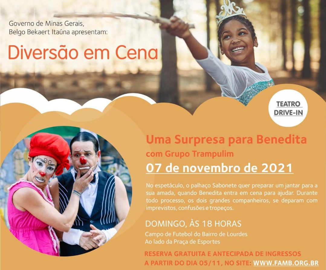 Diversão em Cena com o espetáculo “Uma Surpresa para Benedita” neste domingo