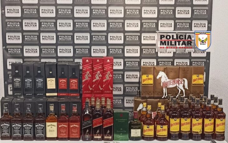 Motorista é preso na MG 050 com 106 garrafas de whisky falsificado