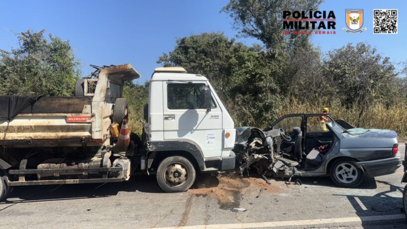 Polícia Militar Rodoviária esclarece dinâmica de acidente na BR 494 na manhã desta quarta-feira