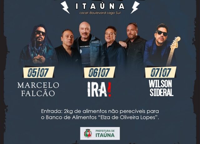 Festival de Inverno será realizado em julho com Marcelo Falcão, IRA e Wilson Sideral