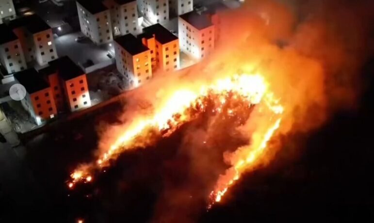 Vídeo: incêndio de grandes proporções assusta moradores de três bairros itaunenses