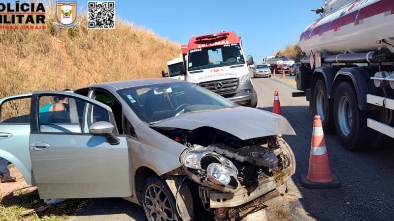 Motorista embriagada causa acidente e quatro pessoas ficam feridas em Itaúna