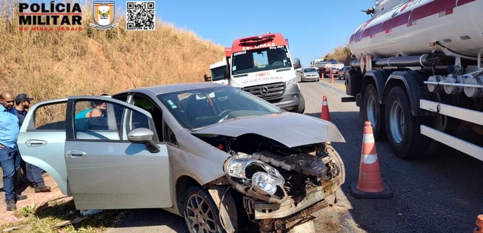 Motorista embriagada causa acidente e quatro pessoas ficam feridas em Itaúna