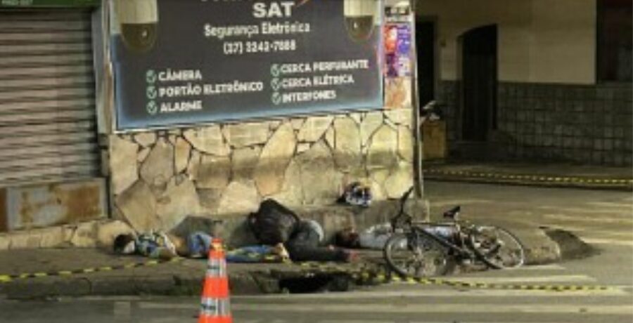 Três homens foram mortos a tiros nesta segunda-feira no bairro Santanense